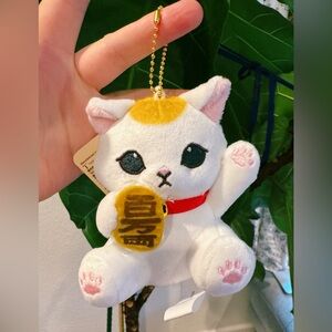 Mofusand Hongkong limited edition lucky cat keychain